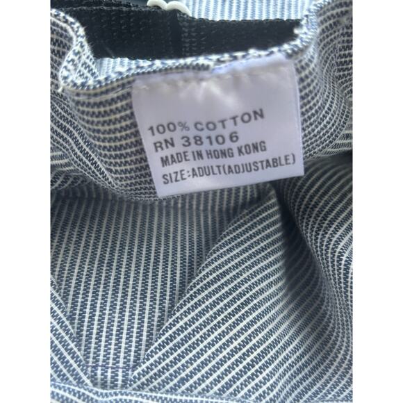 Good & Plenty Railroad Engineer Hat Cap Vintage Blue White Adult Adjustable - Picture 6 of 8